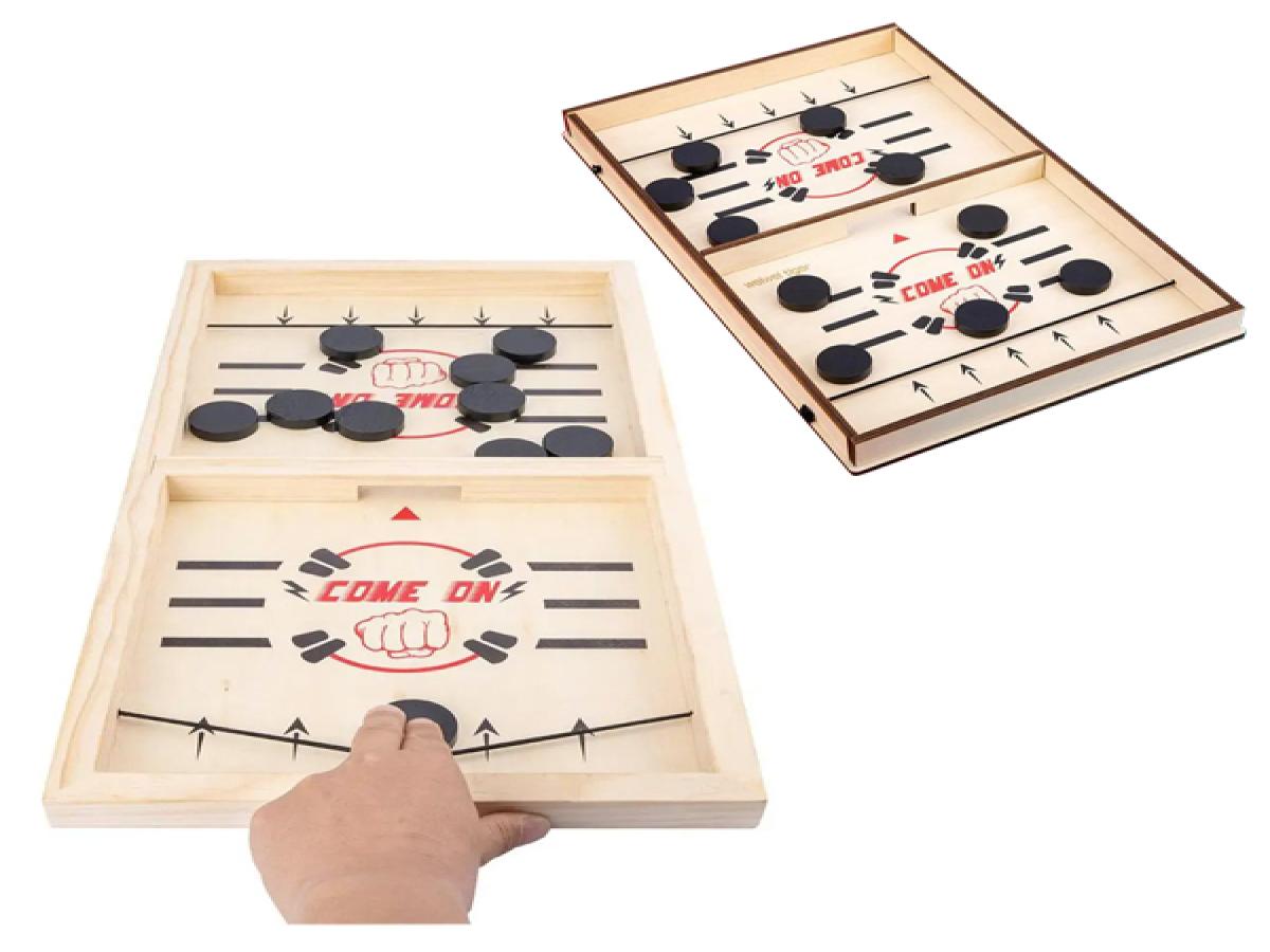 LOTE 057: JUEGO MINI HOCKEY TRASPASA LAS FICHAS TAMANO M