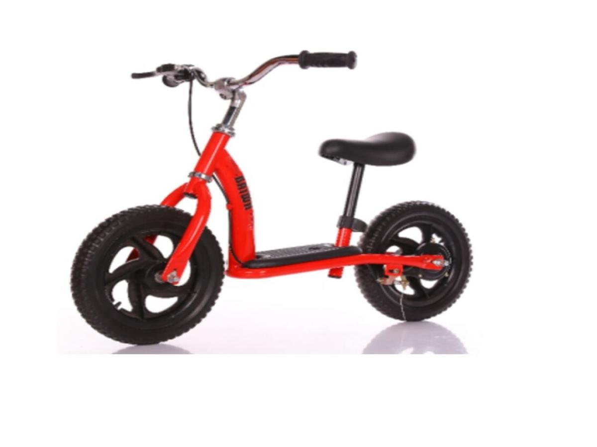 LOTE 108: MIX TRISCOOTER, BICICLETA SIN PEDALES, CASCO Y PROTECCIONES
