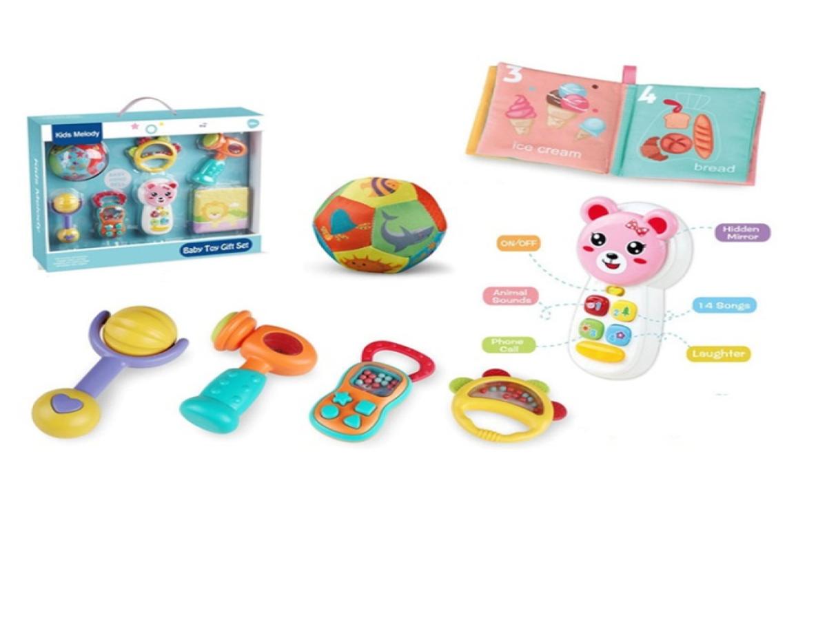 LOTE 256: XILOFONO + SET PARA BEBES CON LUCES Y SONIDO