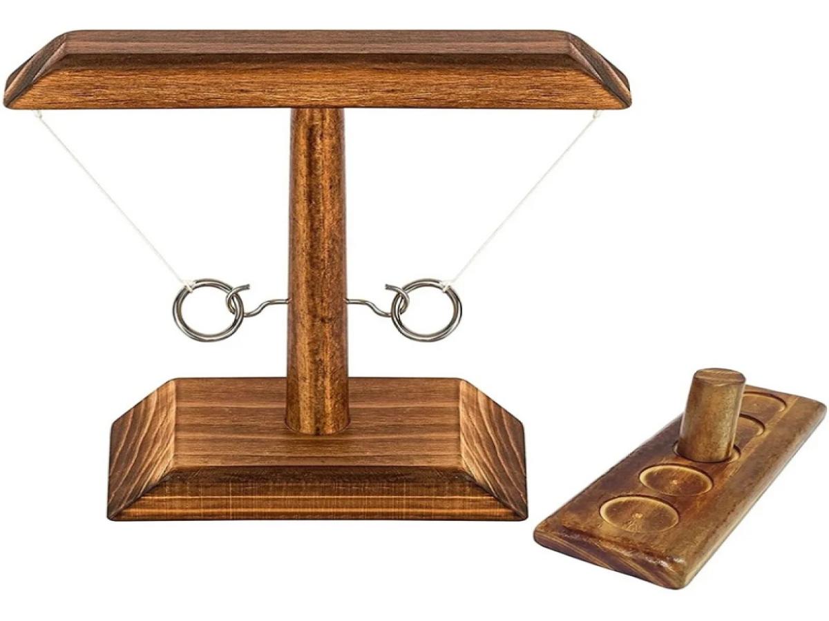 LOTE 055: JUEGO SHOT DE MADERA