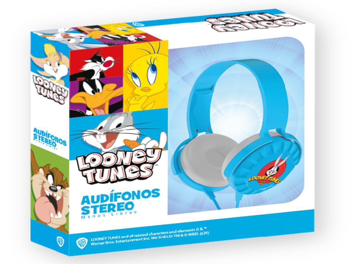 LOTE 147: LOONEY TUNES AUDIFONOS CON CABLE Y MICROFONO