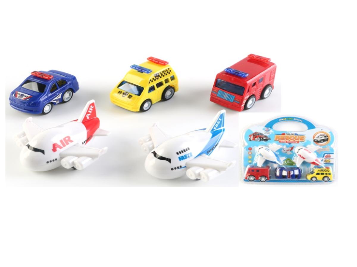 LOTE 266: SET DE 5 AUTOS A FRICCION