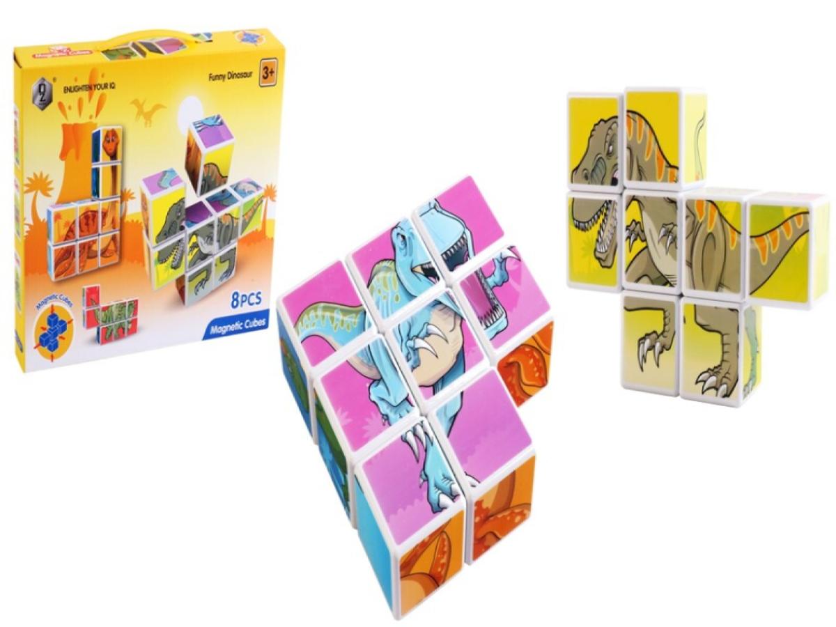LOTE 301: BLOQUES / PUZZLE DE CONSTRUCCION MAGNETICOS 8 PCS