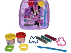 LOTE 053: DISNEY MINNIE SET DE MASAS Y MOCHILA CON ACCESORIO
