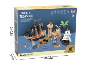 LOTE 243: BARCO PIRATA Y ACCESORIOS