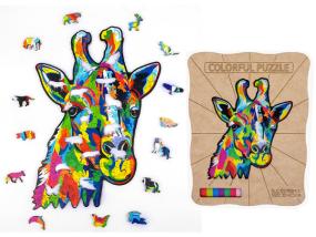 LOTE 268: PUZZLE DE MADERA JIRAFA/ 169 PCS