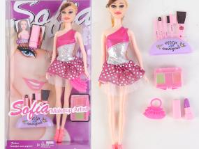 LOTE 282: MUNECA FASHION SOFIA Y MAQUILLAJE